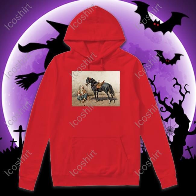 Lurkdesigns Store Resting Somborac And Horse Sweatshirt Alec Gwin