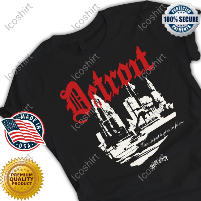 Sana Detroit Distressed 3D Detroit Shirt Sana Detroit Distressed 3D Detroit Shirt