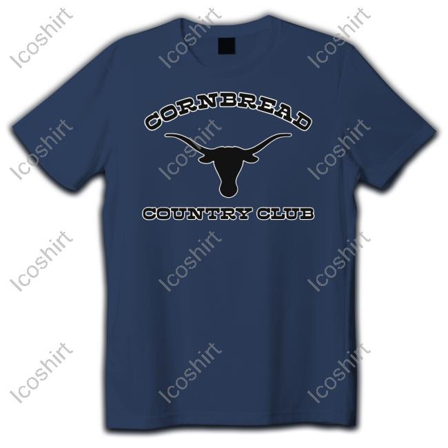 Cornbread Country Club Longhorn Texas Tee Shirt Cornbread Country Club Longhorn Texas Tee Shirt