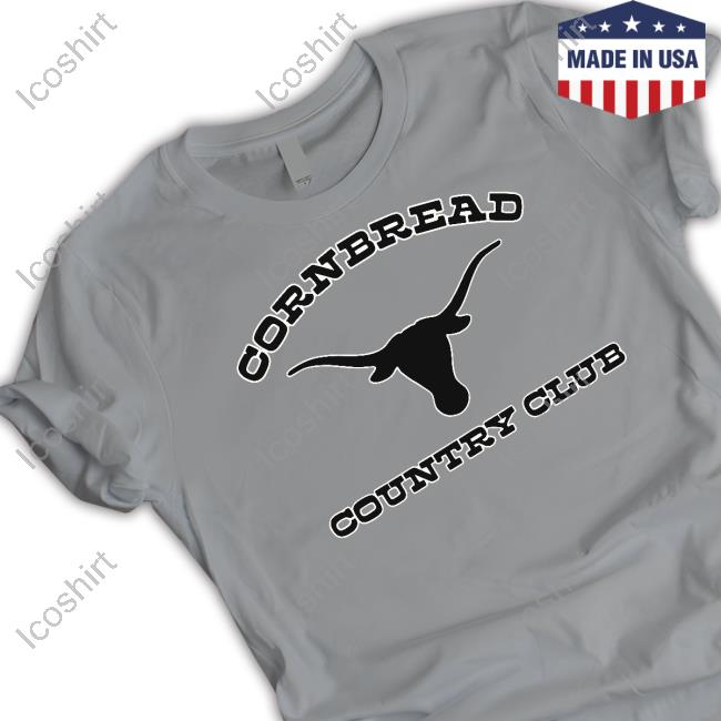 Cornbread Country Club Longhorn Texas Tee Shirt Cornbread Country Club Longhorn Texas Tee Shirt