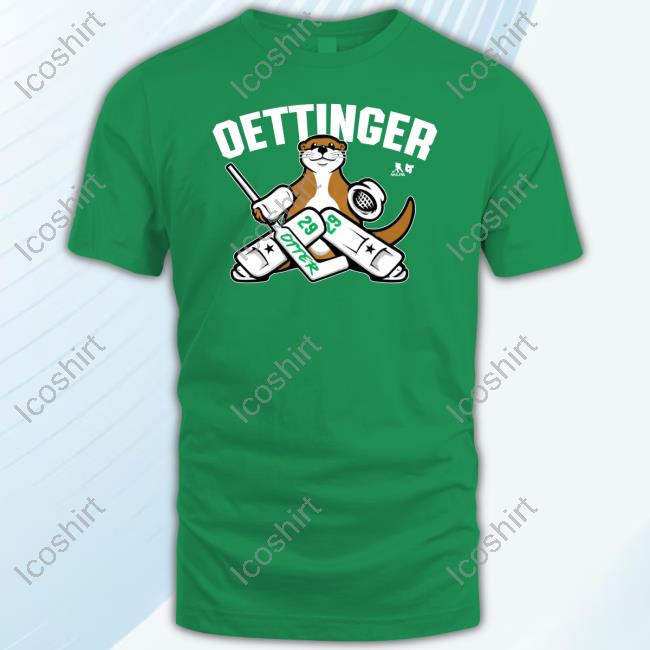Dallas Hockey Jake Oettinger Otter Shirts Dallas Hockey Jake Oettinger Otter Shirts