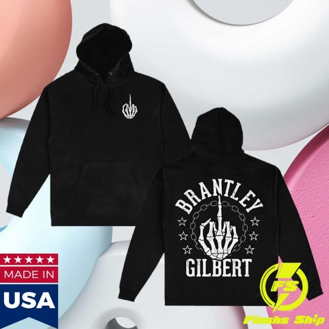 Brantley Gilbert Merch Skeleton Finger Tee Brantley Gilbert Merch Skeleton Finger Tee